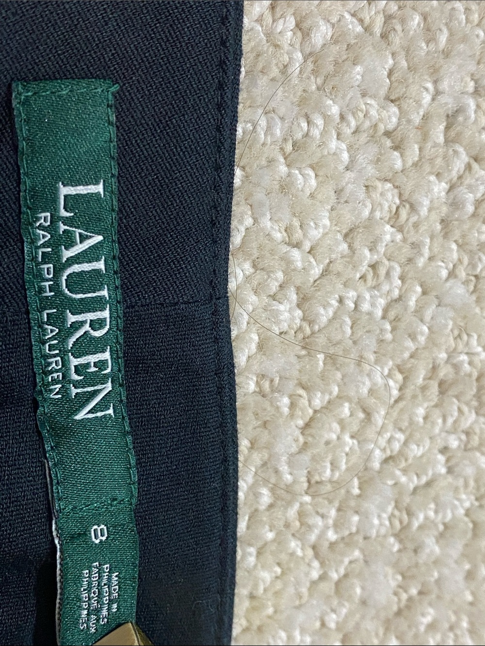 Lauren Ralph Lauren Black Straight-Leg Dress Pants Size 8 - Picture 7 of 16